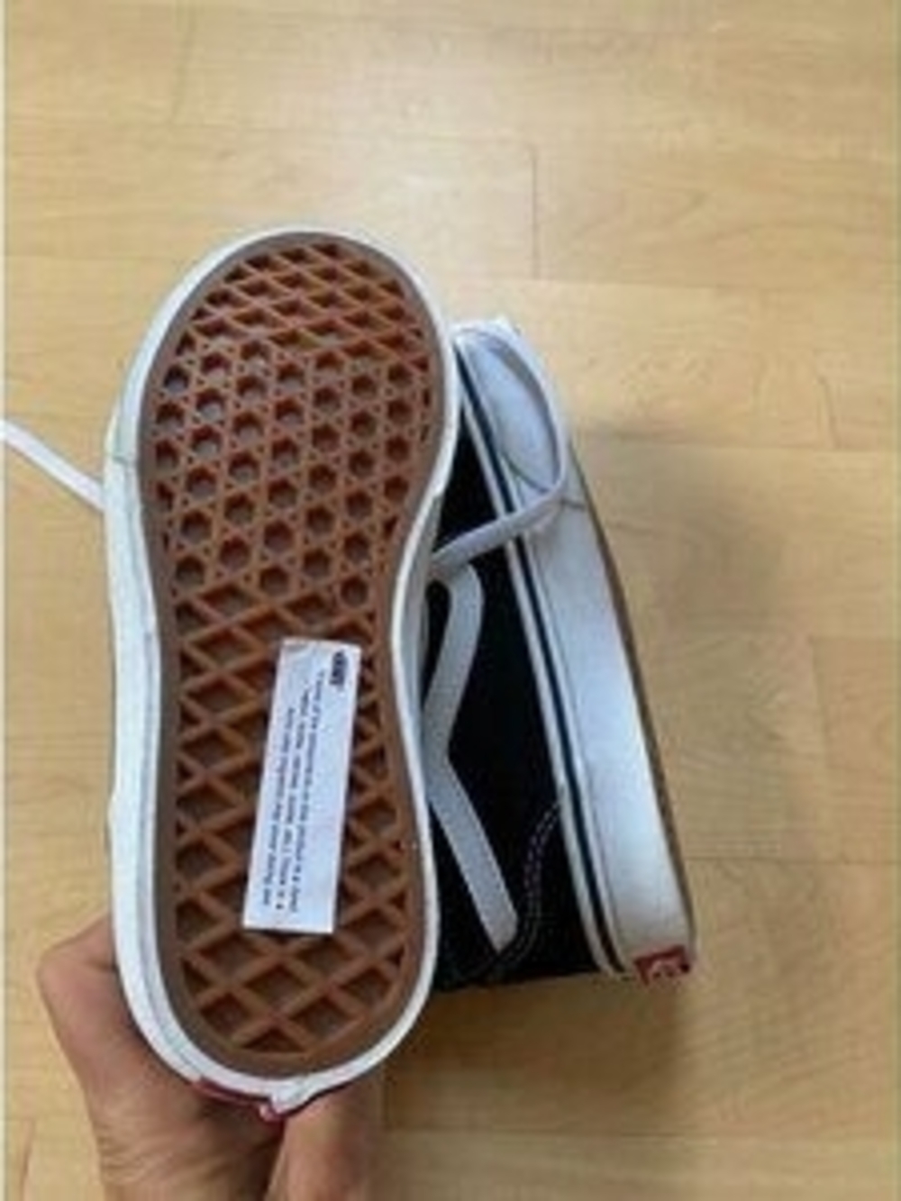 Vans Kids Black and White High-Top Sneakers - Picture 5 of 6